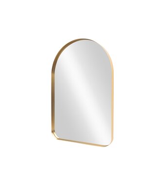 Invicta Interior Wandspiegel ARCA 90 cm, aluminium, goudkleurig - 48235