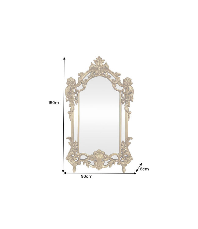Invicta Interior Wandspiegel OPULENT 150 cm goud - 48195