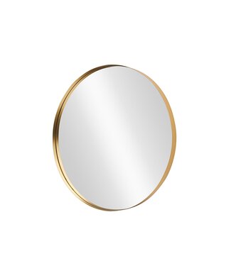 Invicta Interior Wandspiegel PORTRAIT 75 cm rond aluminium goud - 48237