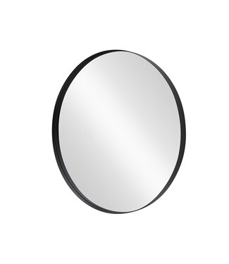 Invicta Interior Wandspiegel PORTRAIT 75 cm rond aluminium zwart - 48238