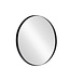 Invicta Interior Wandspiegel PORTRAIT 75 cm rond aluminium zwart - 48238
