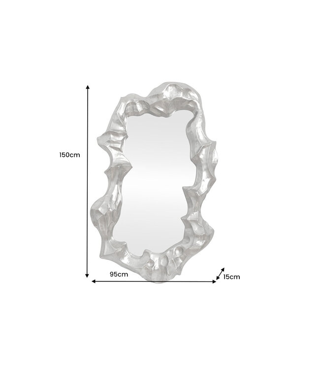 Invicta Interior Wandspiegel VENETIA 150 cm zilver - 48186