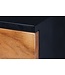 Invicta Interior Highboard GRAND ACACIA 120 cm, acaciahout met natuurlijke rand en LED-verlichting - 44096
