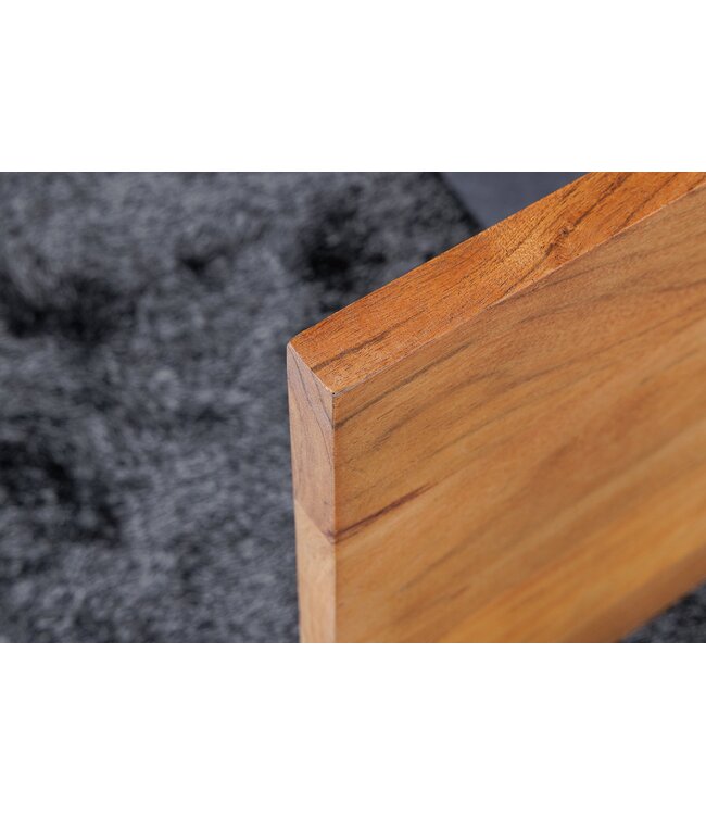 Invicta Interior Highboard GRAND ACACIA 120 cm, acaciahout met natuurlijke rand en LED-verlichting - 44096