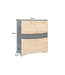 Invicta Interior Highboard GRAND ACACIA 120 cm, acaciahout met natuurlijke rand en LED-verlichting - 44096