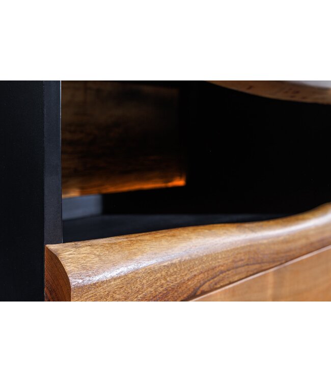 Invicta Interior Dressoir GRAND ACACIA 180 cm, acaciahout, natuurlijke rand met LED-verlichting - 44095