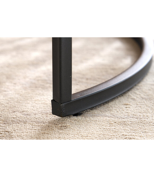 Invicta Interior Salontafel ELEGANCE 80 cm, set van 2, met een look van wild eikenhout - 43642