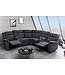 Invicta Interior Cinema fauteuil HOLLYWOD 5-zits met gestructureerde stof, donkergrijs - 47588