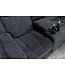 Invicta Interior Cinema fauteuil HOLLYWOD 5-zits met gestructureerde stof, donkergrijs - 47588