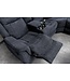 Invicta Interior Cinema fauteuil HOLLYWOOD 5-zits met gestructureerde stof, donkergrijs - 47588