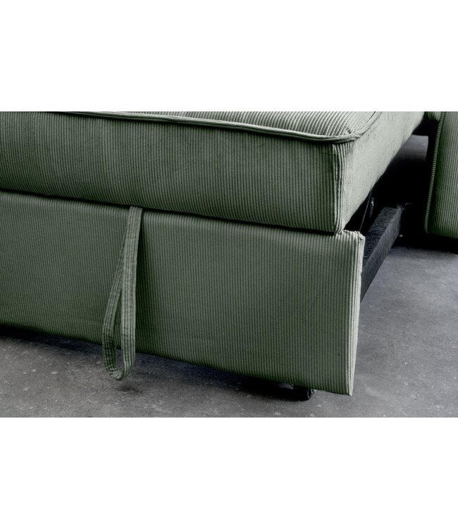 Invicta Interior Slaapbank SMART 180 cm 2-zits, snoergroen - 47593