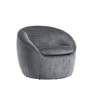 Invicta Interior Fauteuil ALPINE 360° draaibaar, met structuurstof, grijs - 46863