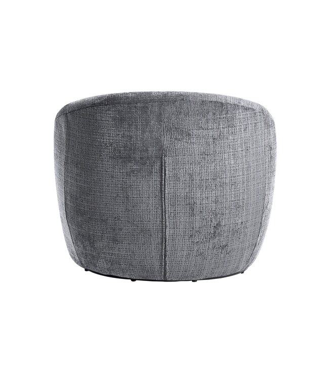 Invicta Interior Fauteuil ALPINE 360° draaibaar, met structuurstof, grijs - 46863