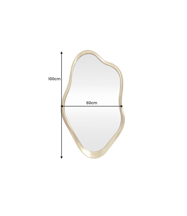 Invicta Interior Wandspiegel EMBER 100 cm met gouden frame - 48181