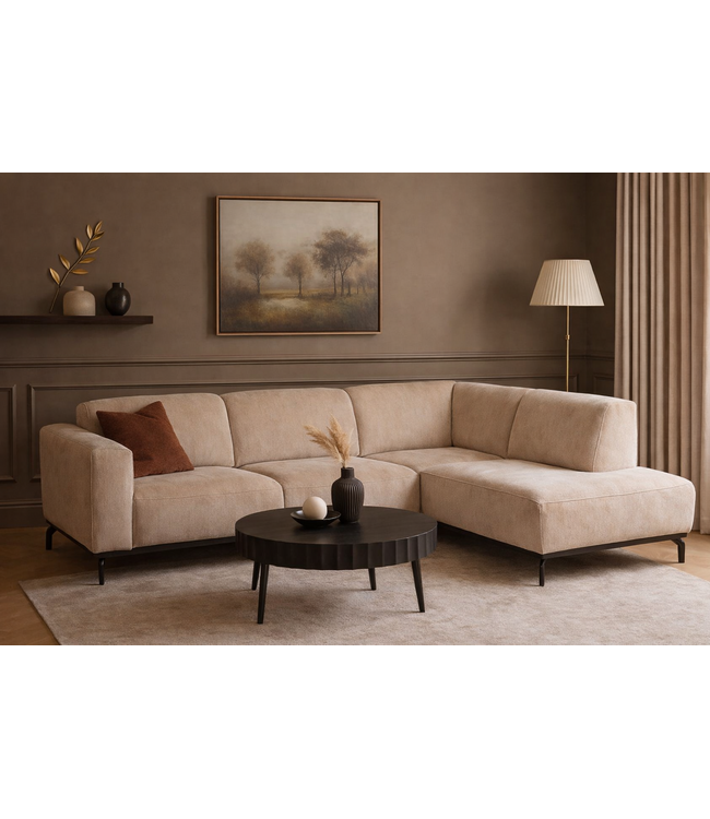 DGB Agenturen Hoekbank Avola 2.5 zits Beige - Aphrodite3