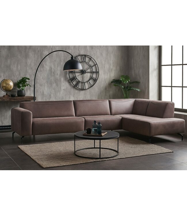 DGB Agenturen Hoekbank Bari 2.5 zits Warm taupe - Kentucky1