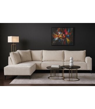 DGB Agenturen Hoekbank Ellie 2.5 zits Beige- Memphis4