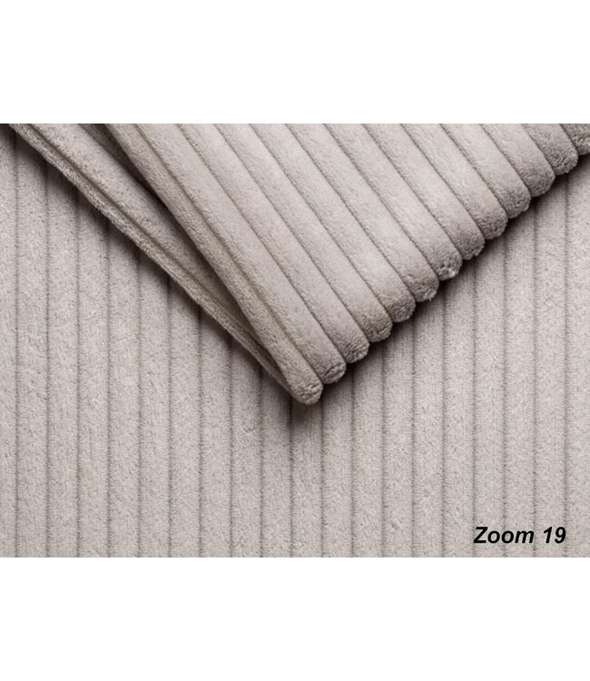 DGB Agenturen Hoekbank Girona 2.5 zits grijs ribstof- Zoom19