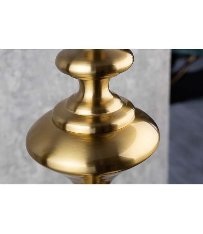 Invicta Interior Vloerlamp LUCIE 160cm metaal goud nylon kap zwart - 41526