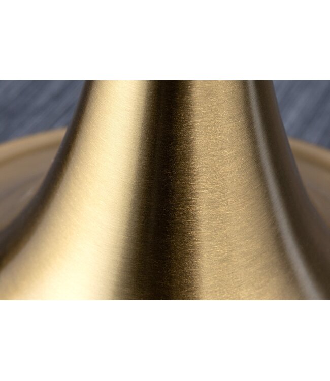 Invicta Interior Vloerlamp LUCIE 160cm metaal goud nylon kap zwart - 41526