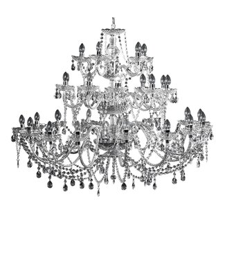 Invicta Interior Kroonluchter met diamanten, 30 armen, helder. - 1714