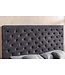 Invicta Interior Bed PARIS 180x200cm Chesterfield-look, fluweelgrijs, met opbergruimte - 45639