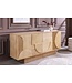 Invicta Interior Dressoir ART DECO 170 cm 3D mangohout naturel wit - 46800