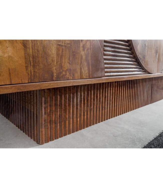 Invicta Interior Dressoir ART DECO 170 cm 3D mangohout bruin - 46802