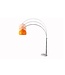Invicta Interior Vloerlamp BIG BOW 175-205cm oranje met marmeren voet - 20747