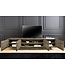 Invicta Interior TV-meubel ART DECO 200cm 3D mangohout grijs - 46804