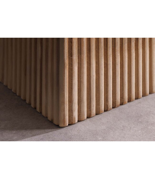 Invicta Interior TV-meubel ART DECO 200cm 3D mangohout naturel wit - 46803