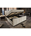 Invicta Interior Bed PRESTIGE 180x200cm crèmekleurig bouclé met opbergruimte - 45922