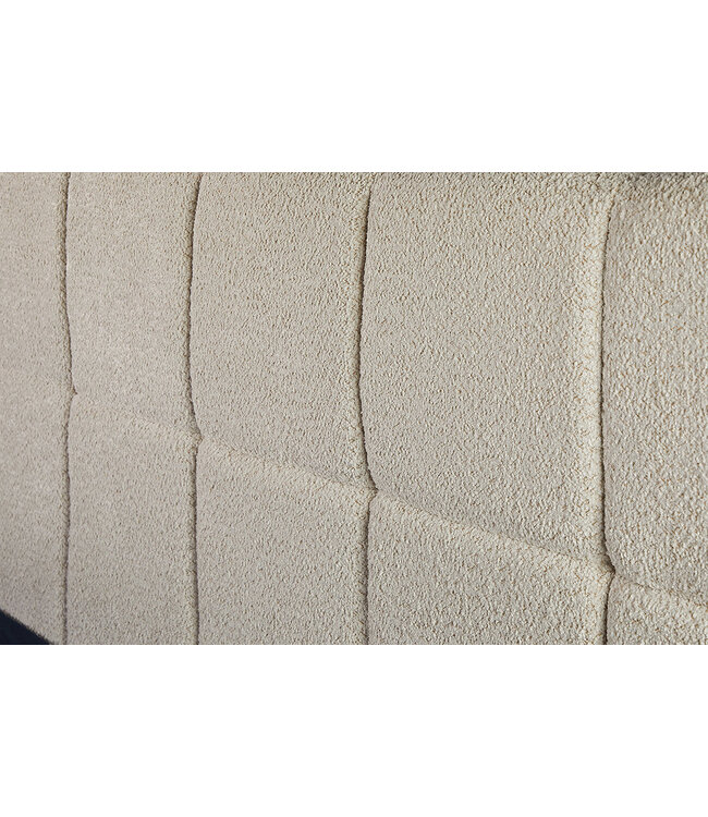 Invicta Interior Bed PRESTIGE 180x200cm crèmekleurig bouclé met opbergruimte - 45922