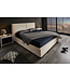 Invicta Interior Bed ROCCO 180x200cm, beige met lattenbodem en opbergruimte - 45921