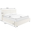 Invicta Interior Bed ROCCO 180x200cm, beige met lattenbodem en opbergruimte - 45921