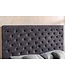 Invicta Interior Bed PARIS 160x200cm Chesterfield-look, fluweelgrijs, met opbergruimte - 45636