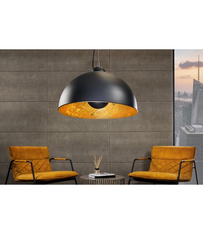 Invicta Interior Hanglamp STUDIO 55cm zwart goud - 19697