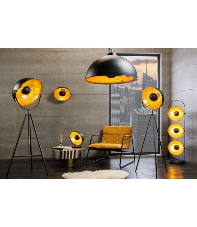 Invicta Interior Hanglamp STUDIO 55cm zwart goud - 19697