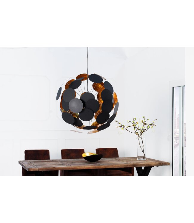 Invicta Interior Hanglamp INFINITY HOME 70cm zwart goud - 36226