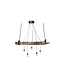 Invicta Interior Hanglamp BARRACUDA 152 cm voor 5 lampen, gemaakt van gerecycled hout - 40080