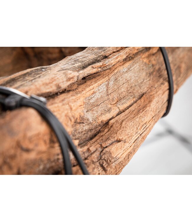 Invicta Interior Hanglamp BARRACUDA 152 cm voor 5 lampen, gemaakt van gerecycled hout - 40080