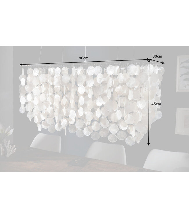 Invicta Interior Hanglamp SHELL REFLECTIONS 80cm parelmoer - 22850