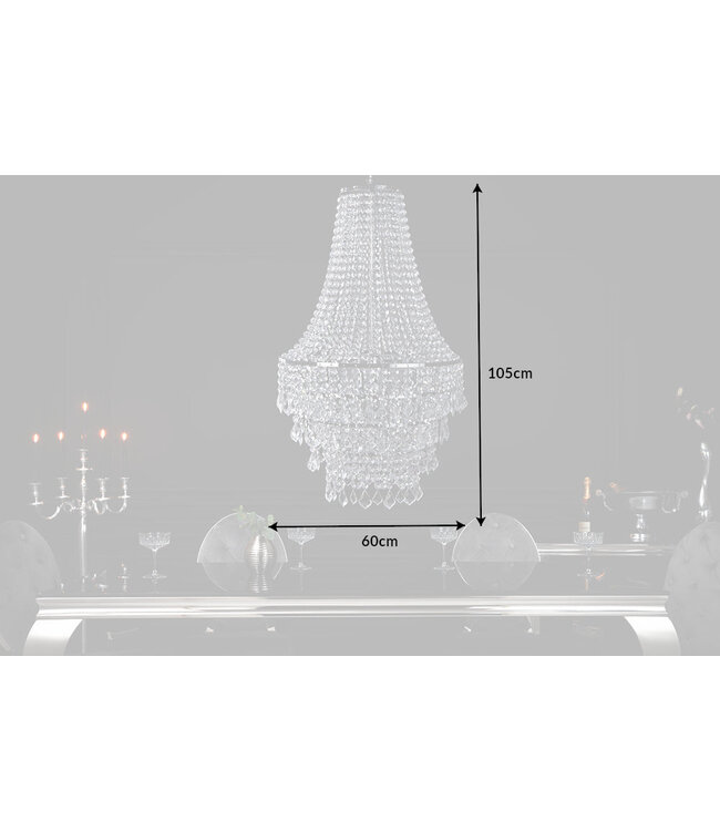 Invicta Interior Kroonluchter ROYAL XL 105 transparant in barokstijl - 6790