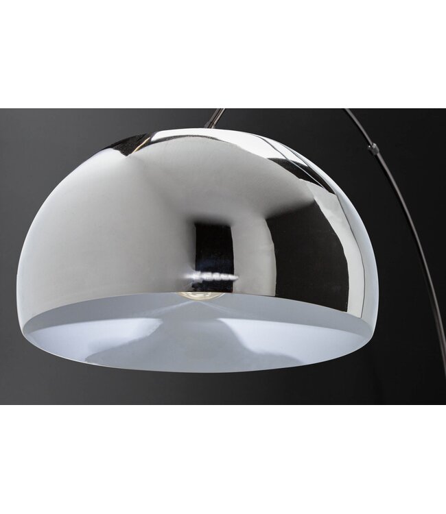 Invicta Interior Vloerlamp BIG BOW 170-205cm chroom met marmeren voet - 21067