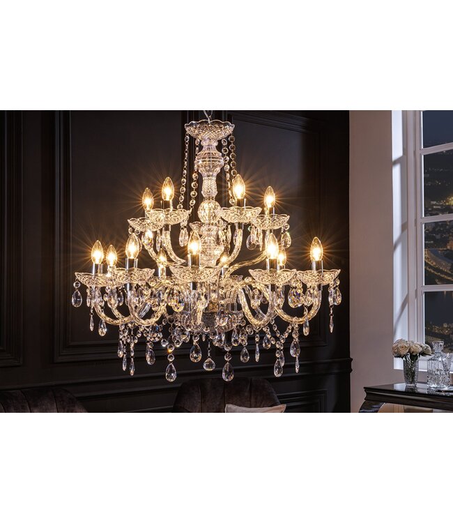 Invicta Interior Kroonluchter DIAMONDS 15-armig transparant acryl - 1281