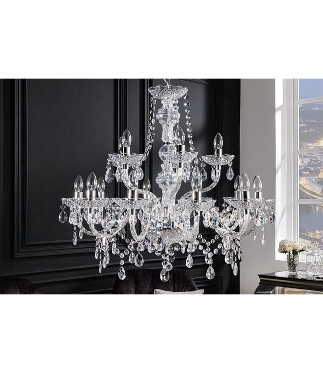 Invicta Interior Kroonluchter DIAMONDS 15-armig transparant acryl - 1281