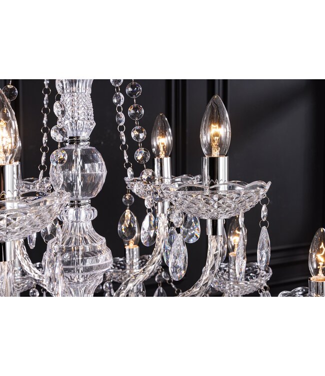 Invicta Interior Kroonluchter DIAMONDS 15-armig transparant acryl - 1281