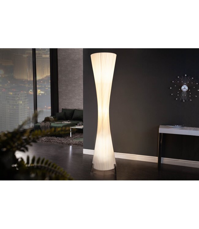 Invicta Interior Vloerlamp PARIS 160 cm, taillehoogte, wit latex - 7680