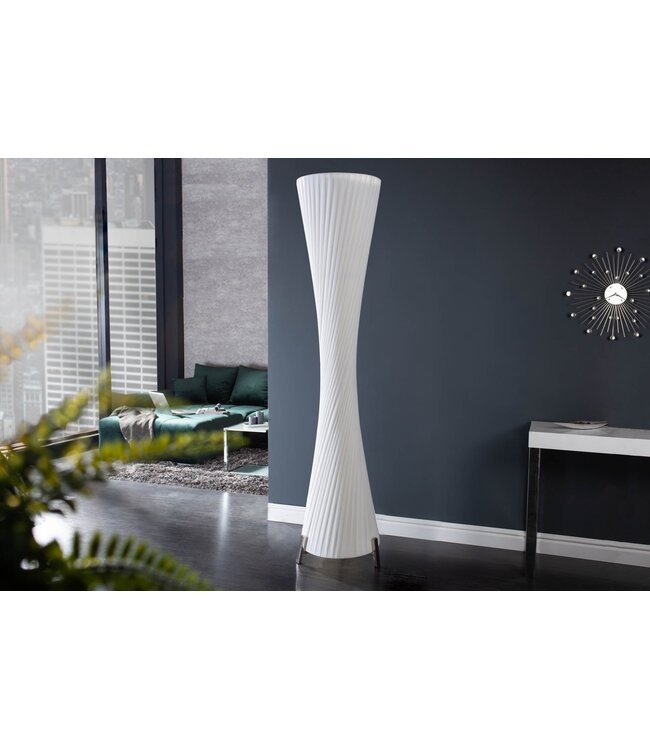 Invicta Interior Vloerlamp PARIS 160 cm, taillehoogte, wit latex - 7680