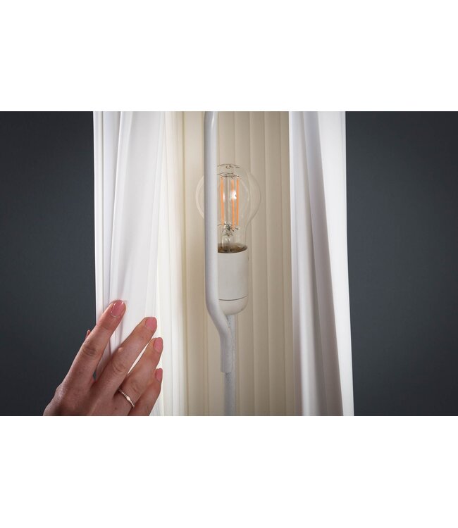 Invicta Interior Vloerlamp PARIS 160 cm, taillehoogte, wit latex - 7680